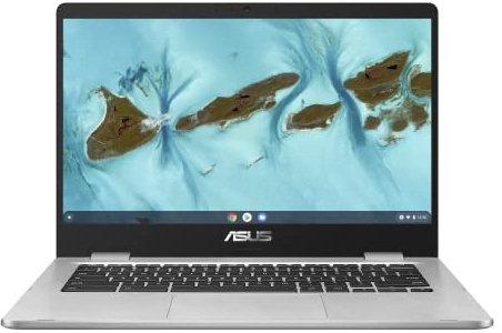 ASUS Chromebook C424 | Pantalla Antideslumbrante HD de 14 | Intel Celeron N4020 | 8GB RAM | 64GB eMMC | Intel UHD Graphics 600 | ChromeOS | Teclado QWERTZ | Silver