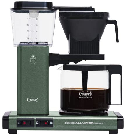 Moccamaster 53822 KBG Select, Filter Coffee Machine, Forest Green, UK Plug, 1.25 Liters