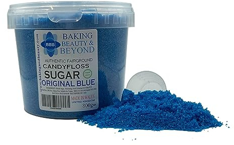 Baking Beauty and Beyond Premium Candy Floss Sugar 800g - Original Blue Flavour