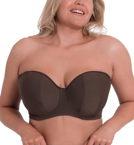 Curvy Kate Luxe Strapless Bra Cocoa 38HH