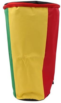 BQLZR Mehrfarbige Djembe-Trommeltasche, 20,3 cm Durchmesser, Rucksack für Schlaginstrumenten-Spieler