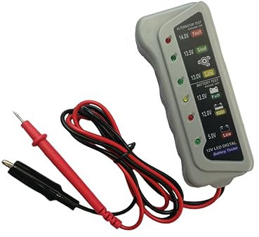 iplusmile Digitales Batterietestgerät Mit Praktisch Sicher Und Robust Schützt Vor Verpolung Misst Batteriezustand Und Ladesystem Geeignet Für Kfz Autobatterien Und Stromsysteme