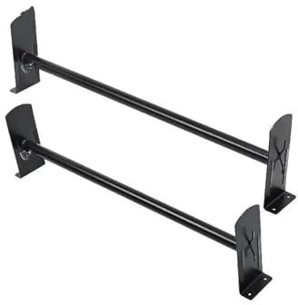 Porte Bagage Voiture Support D'échelle De Toit De Van 2 3 Barres, Barres De Toit en Acier Allié Gouttière De Toit Support D'échelle De Van pour Savana Etc. galerie de Toit(500 lbs Black)
