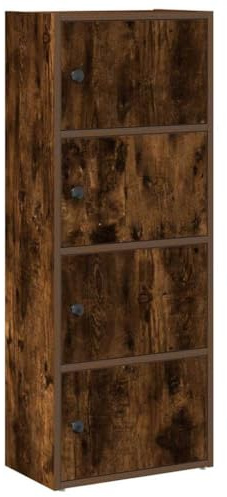 vidaXL Bibliothèque chêne fumé 40x24x102 cm Bois d'ingénierie