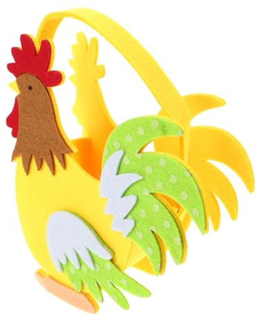 TOYANDONA Non-woven Creative Hand Basket Cartoon Chicken Bag Small Storage Cute Storage Basket Present Wrapping Bags Chicken