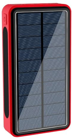 Chargeur Solaire Power Bank - Batterie Externe 50000 MAh, Charge Rapide | Power Bank Durable Pour Téléphone Et Tablette, Recharge Écologique Et Pratique Lors De Voyages Et Activités En Extérieur