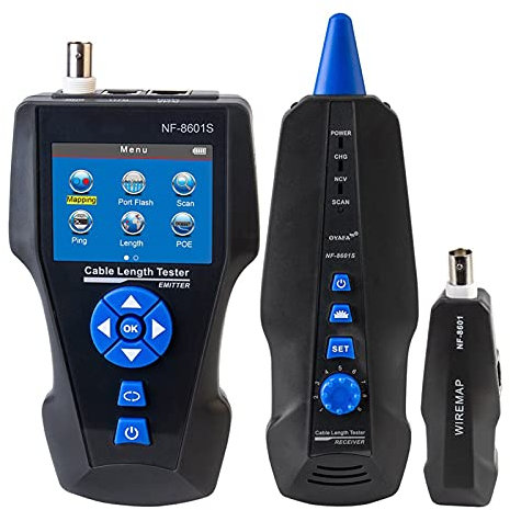 MKHFP Probador de Cable de Red Localizador de Cable de Red multifunción TDR Tracker Wire Toner Ethernet LAN Prueba de Cable Buscar lineas Reparaciones del hogar