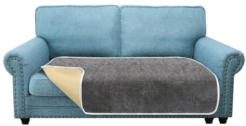 Granbest Rutschfeste Sofasitzbezüge 2-Sitzer Plus Dicker Sofabezug Sofaschutz vor Haustieren Universal für alle Jahreszeiten (2-Sitzer Plus, Grau)