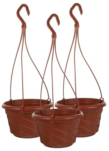 HEMOTON 3pièces Pot De Fleurs Suspendu pour Balcon Jardinière Suspendue Simple Et Polyvalente Pot De Fleurs Décoratif pour Intérieur