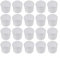 Lot de 20 gobelets à médicaments, pots à médicaments, tasses à mesurer transparentes, ou outil de mesure de cuisine, 3 tailles différentes 10 ml, 20 ml, 30 ml (20 ml)