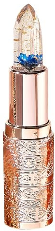 Lippenstift Farben Transparent mit Blumen Lippenstift matt Liquid Lipstick mit 16 Stunden Halt und glänzendem Finish Feuchtigkeitsspendender mit pflegenden Ölen Lipstick Transparente farblose (A-Blau)