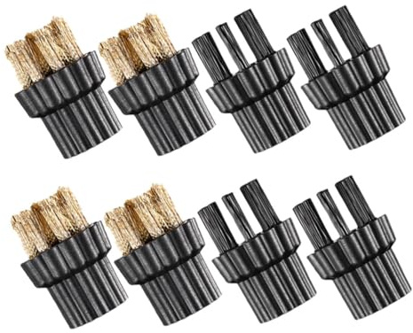 Homoyoyo 8pcs Cleaning Machine Brush Heads for Steam Cleaner Multifunctional Household Appliance Cleaning Tools for Hair Washer Multi-purpose Use