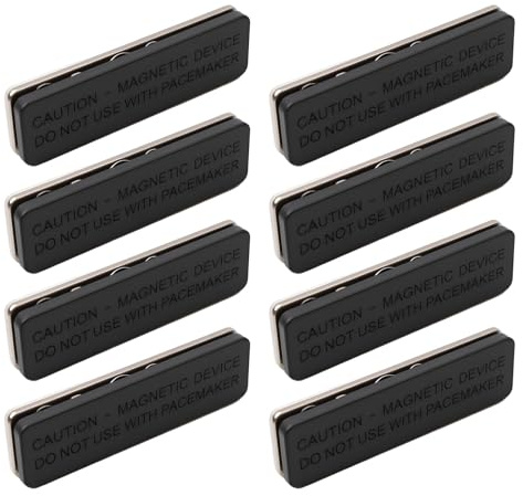 Magnetic Strip Magnetic Curtain Closure Badge Clip 8 Pairs Magnets Curtain Closure Self-Adhesive Window Strips Clips Blackout Blind Accessory Window Fixing Clips for Fly Screen Business Card