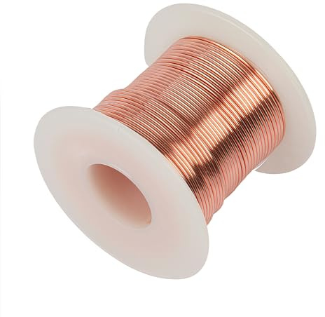 Marsred Reiner Kupferdraht, 99,9% copper wire, T2 Blanker Kupferdraht, Basteldraht, Copper Wire für Schweißen, Experiment, Schmuck, DIY (ø 2.0mmx10m)