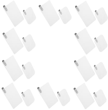 CHICAMPERA 20 Pezzi Adesivi Elettrostatici per Dash Cam Parabrezza Pellicola Protettiva Trasparente in Pet Resistente alle Intemperie senza Residui Facile Applicazione per Auto