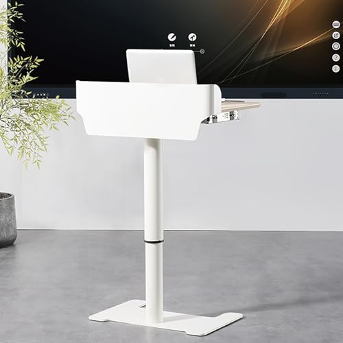 Generico Leggio da Pavimento Portatile Regolabile, podio Stabile ed Elegante per Insegnanti e relatori, Moderna Finitura in Legno per presentazioni in Aula e concerti.