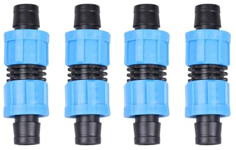 jojofuny Raccord Verrouillage 16 Mm pour Tuyau D’irrigation Goutte à Goutte, Lot de 10 Pièces, Accessoires Jardin Solide pour Système D’arrosage Micro-poreux, Compatible Tuyaux 4/16 Mm,
