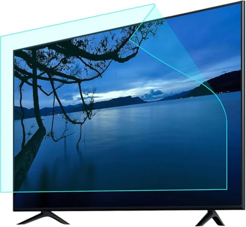 CWCQGH 50 Inch Anti-Blue Light TV Screen Protector Anti-Glare Blue Light Filter That Relieves Computer Eye Fatigue and Help You Sleep Better (Blue 50in 1095 X616mm)