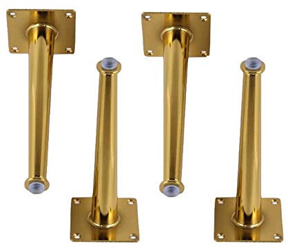 Metall Möbelfuß Edelstahl Tischfuss Kegel Die Höhe Ist Nicht Einstellbar- Modell Schreibtisch-füße Mit Stück - Stützfuss Inkl. Befestigungsmaterial(4er Set)
