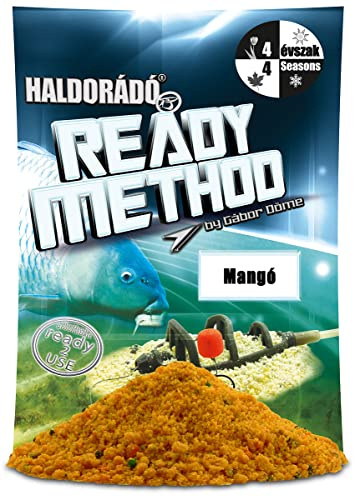 Haldorado Ready Method Groundbait, 4 Seasons Carp Fishing Bait, Mango, 800g
