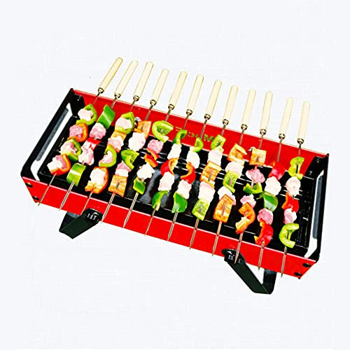 Parrillas portátiles para Barbacoa, Barbacoa de carbón Plegable, Barbacoa de Mesa para ahumador de Escritorio de Acero Inoxidable