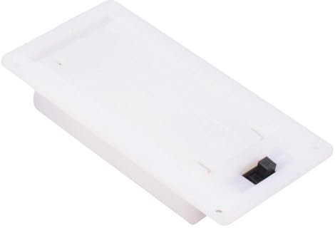 AAA x 2 Hinge White Battery Holder with Switch
