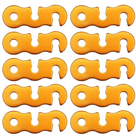 Itkcozcg 10 Stück Seilspanner Camping Zelt Schnur Einsteller Camping Ausrüstung für Rucksackreisen Zeltpfahl Abspannleine Spanner Zeltschnur