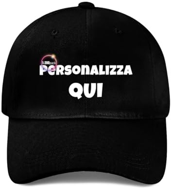 ROHBVMN Cappello Personalizzato, Cappellino con Visiera Personalizzabile, Cappello da Baseball con Foto/Logo/Testo, Cappello Trucker Unisex in Mesh, Cappellino con Visiera Uomo
