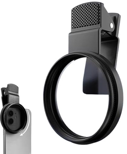 Clip-On Filter 52mm Cpl Filters Polarizing for Phone Clip, 52mm Polarising Filter, Polarising Filter, HD Double-Sided Multi-coated Slr Lens Grade Optical Glass, Mobile Phone Lens Accessories