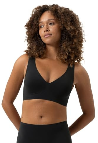 Mey Damen Bustier: Mit herausnehmbaren Pads, Bügellos, Breite Träger, Extra flache Nähte, geklebt, Atmungsaktiv, Serie Simply Better Invisibles