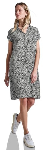 Street One dam-mönstrad t-shirtklänning, Pine Grove Green, 36