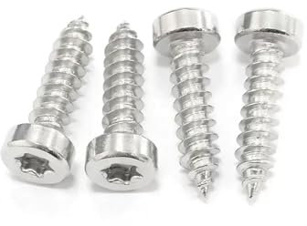 Generisch 20 Stück M3 M4 M5 M6 Torx selbstschneidende Schrauben Bolzen Säulenkopf Gewinde Nägel T&TX selbstangreifende Schraube Bolzen SUS304 Pflaumenblüte s(M5x14mm)