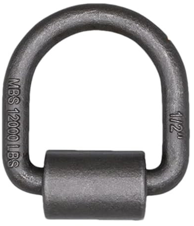 Anello a D in Acciaio Saldato - Ancoraggio di fissaggio a rimorchio con base rinforzata, Veicolo Robuet Montatura Di Trasporto | per Punto Di Montaggio in Lega, Fissaggio Di Carico Sicuro per