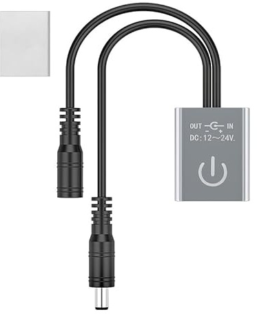 Touch Dimmer Switch Brightness Adjustment Monochrome On/Off Touch Dimming Controller for Cabinet Light LED COB Bar 12/24V DC Max3A Silver
