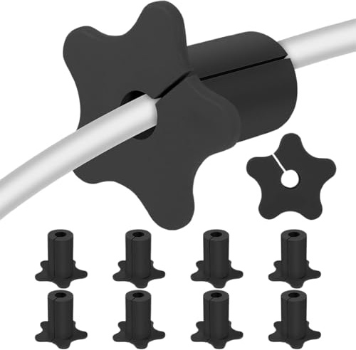 Ojal de cable, cable de silicona para pasar a través de la pared, solución de alambre en forma de estrella para apartamentos, oficinas, hogares, consolas de medios, centro de entretenimiento