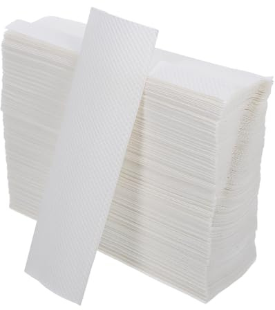 Outanaya 200 Fogli Asciugamani di Carta Spessi per Dispenser Bagno e Cucina Salviette Assorbenti e Morbide per Uso Commerciale e Domestico