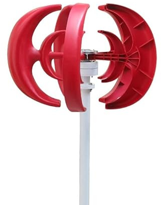 Aerogenerador Eolico Turbina de viento Vertical de 1000W, 12v, 24V, generador de viento de eje Vertical, pequeño molino de viento, energía libre con controlador de carga MPPT(Rot,Turbine Only,24V)