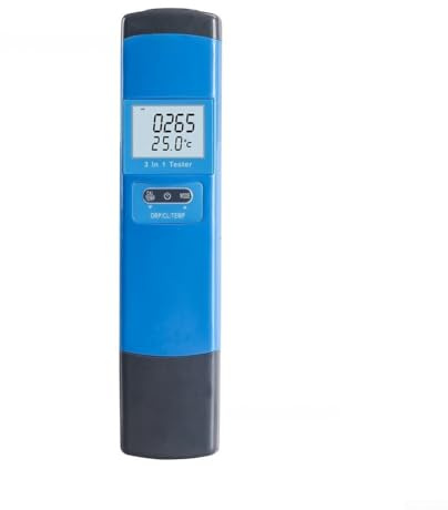 Instrument de test de qualité de l'eau 3 en 1 pour piscines d'aquaculture, détecteur d'oxydant résiduel pour analyse de la qualité de l'eau