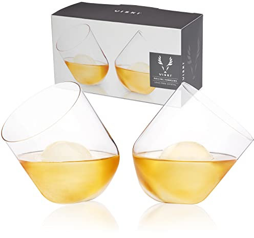Viski 9853 Whiskey Tumblers, Transparent, 236 ml