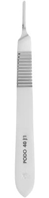 STALEKS PRO Scalpel Handle Pedicure Tool Podo 40 Type 1 - Pack of 1 - Model PP-40/1