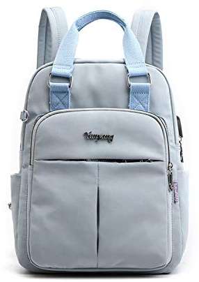 FANDARE Damen Rucksäcke Laptop Handtasche Schulrucksack Schultasche Mädchen Schulranzen mit USB Reise Tagesrucksack Teenager Daypacks für Uni Büro Alltag Freizeit Campus Wandern Dauerhaft Nylon