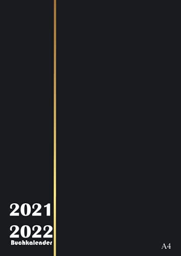 Buchkalender 2021 2022 A4: Terminplaner, vertikal mit der Zeit / wochenplaner 21 - 22 , von Juni 2021 bis 2022 Juni, Jahresplaner kalender , Kalenderbuch grau