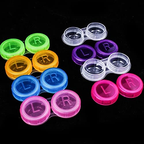 5/10pcs Gafas Cosméticos Contacto Lente Caja Portátil Lente Caja Doble Cuidado de Ojos Caja Cosmético Kit de Viaje Titular Gafas Bolsa-5pcs
