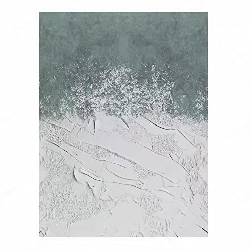 Handgemalte Acrylbilder, Grüne Textur Ästhetik Minimalismus Abstrakte Moderne Große Original Handbemalte Messer Kunstwerke Gemälde Auf Leinwand Wandkunst Für Home Office Dekorationen Wohnzimme