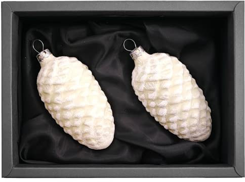 “Life” – Tannenzapfen | Christbaumschmuck grün matt