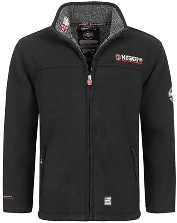 Geographical Norway Distribrands Ubolt Men - Polaire Epaisse Homme Chaude Fermure Zip - Veste Sweats Hiver Chaud Hommes Doux - Sweat Doublure Longues Manches - Ideal Automne Hiver