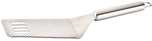 MILISTEN Grillspatel Grillschaufel Omelettwender Kuchenschneider Geschlitzter Pfannenwender Käseschaufel Tortenschaufel Schaber Aus Edelstahl Pizza Steakspatel Hamburger