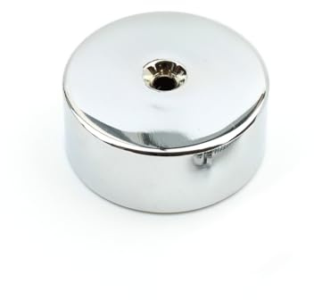 Chrome End Cap Socket 54mm - Single Unit