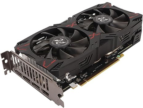 Cuifati RX5500XT Gaming Graphics Card, 8GB GDDR6 256bit Computer Graphics Card, PCIE 4.0 X16 3DP HDMI Desktop PC Graphics Video Card with Dual Fans, Low Noise and Quiet Work