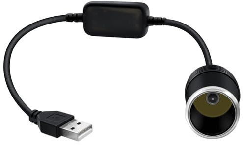 HuaLiSiJi USB A auf Zigarettenanzünder 5V auf 12V USB A Stecker auf 12 V Auto Zigarettenanzünder Buchse für Driving Recorder DVR,GPS, Luftreiniger (USB, 0.6m)